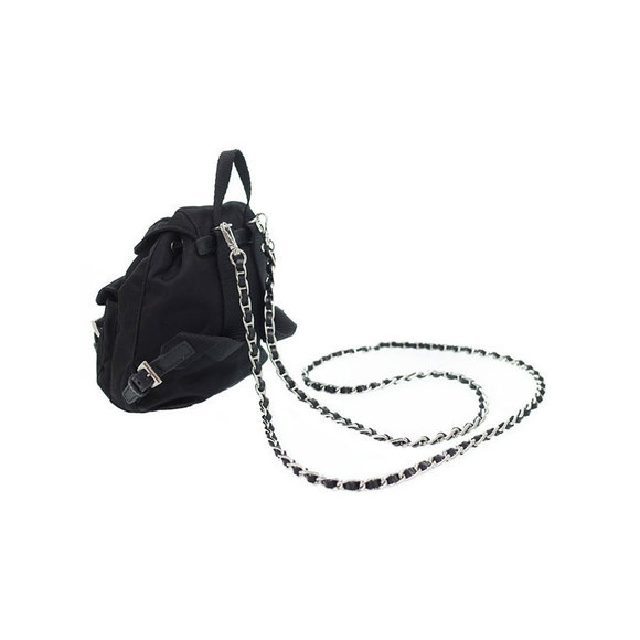 Prada Backpack Type Mini Chain Shoulder Bag Black - Picture 2 of 9